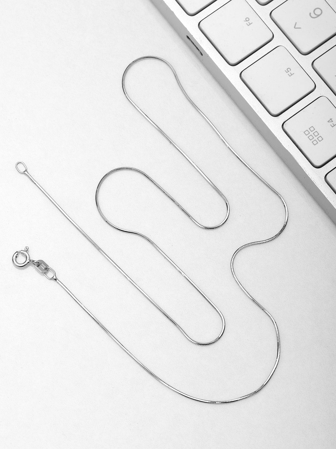 

Zavya 925 Sterling Silver-Plated Minimal Chain