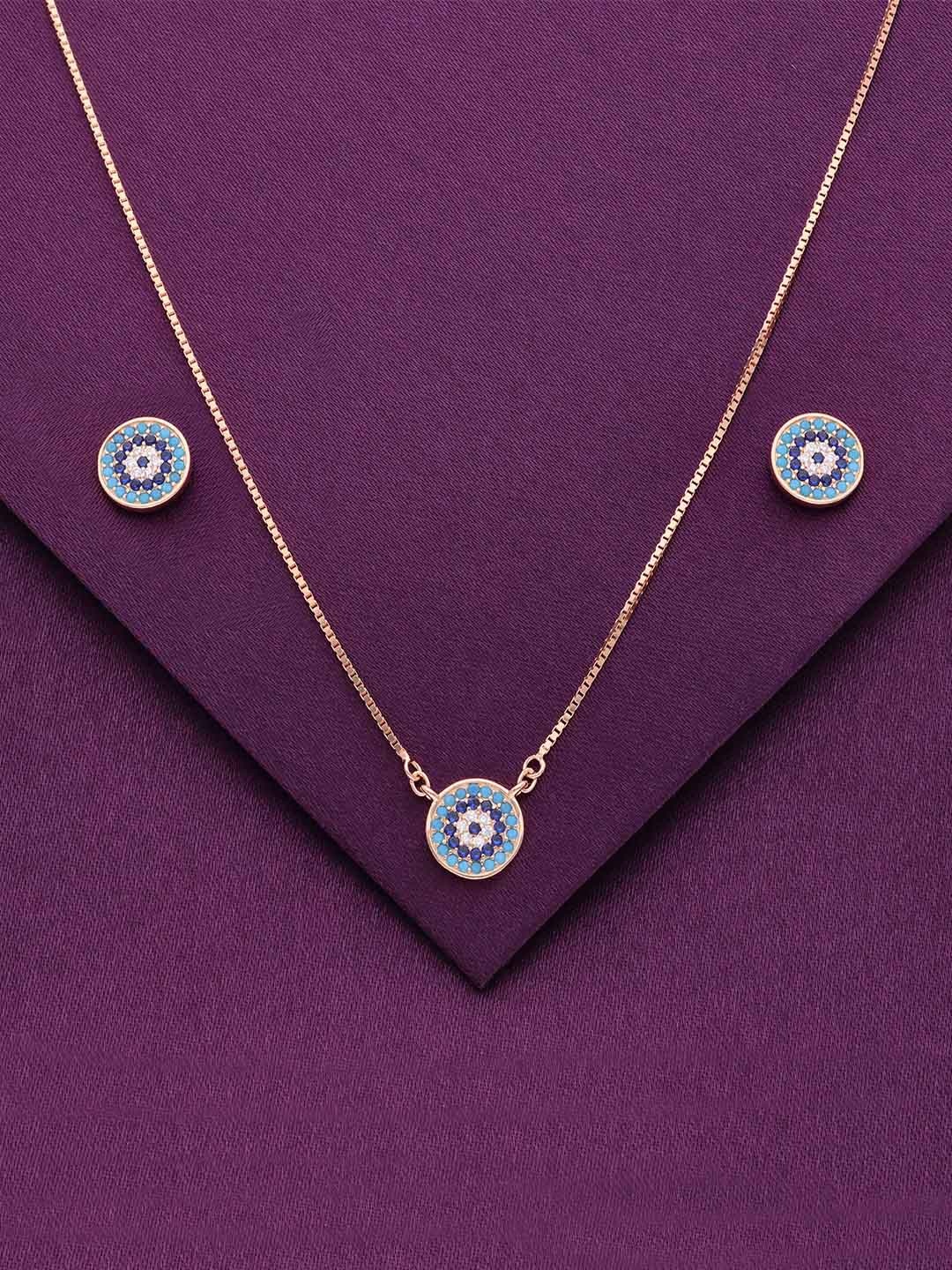 

KAI JEWEL Rose Gold Plated 92.5 Sterling Silver Cubic Zirconia Jewellery Set