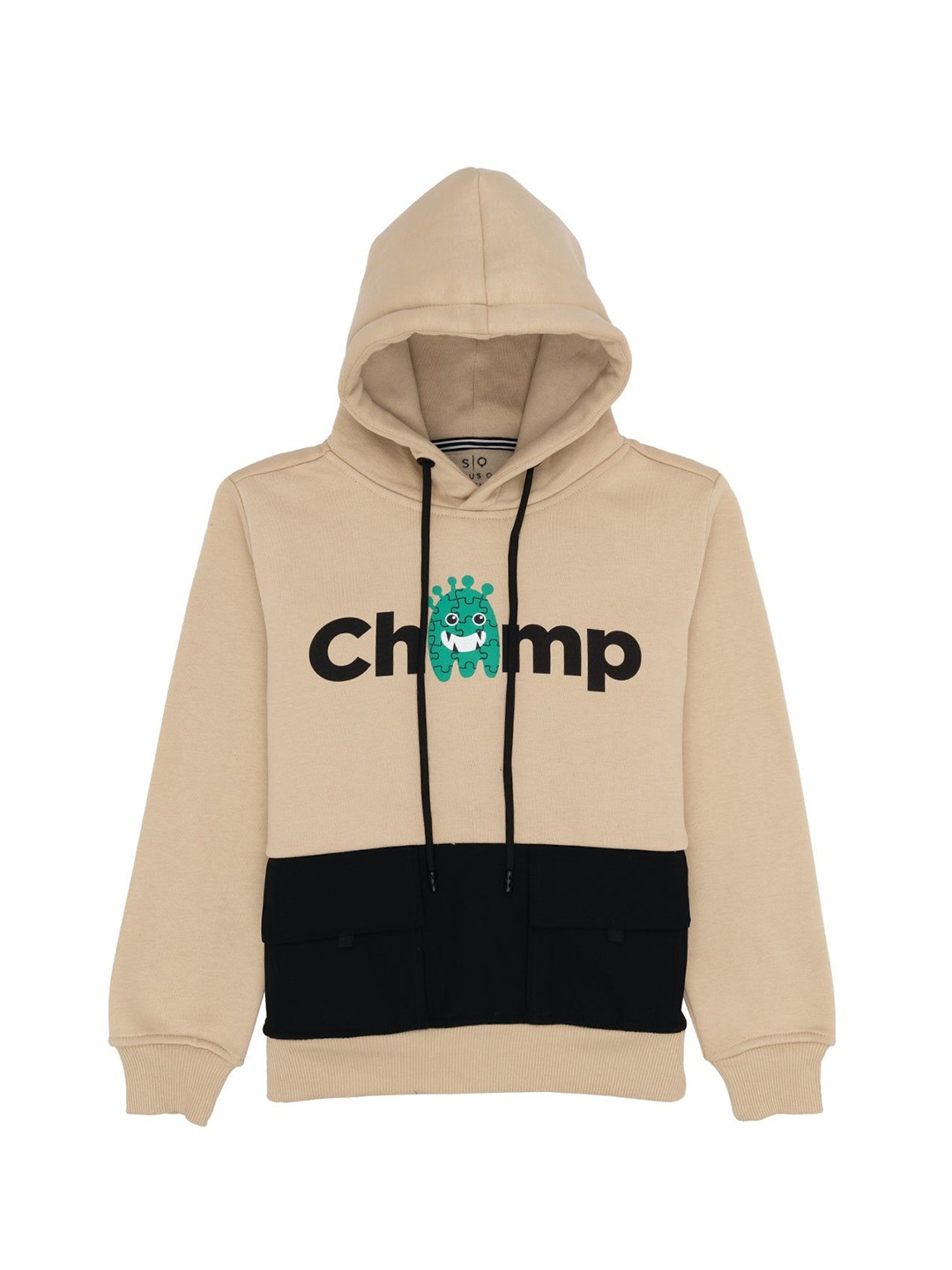 

Status Quo Boys Hooded Long Sleeves Sweatshirt, Beige