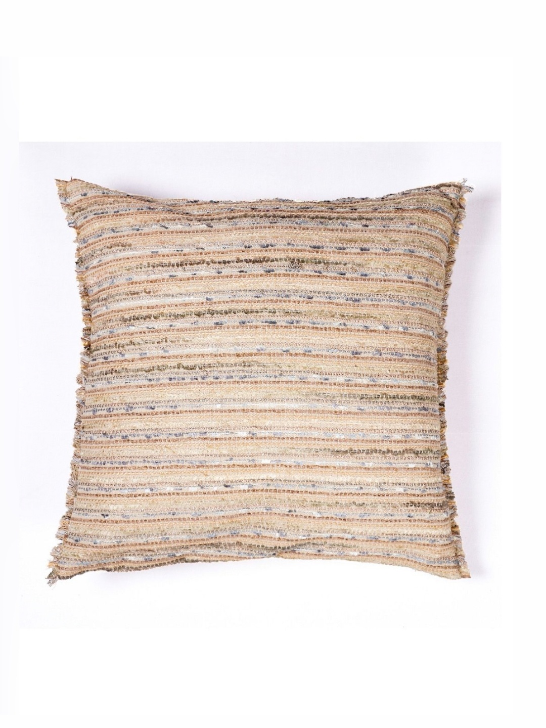 

ONSETHOMES Grey & Beige Self Design Textured Square Cushion Covers