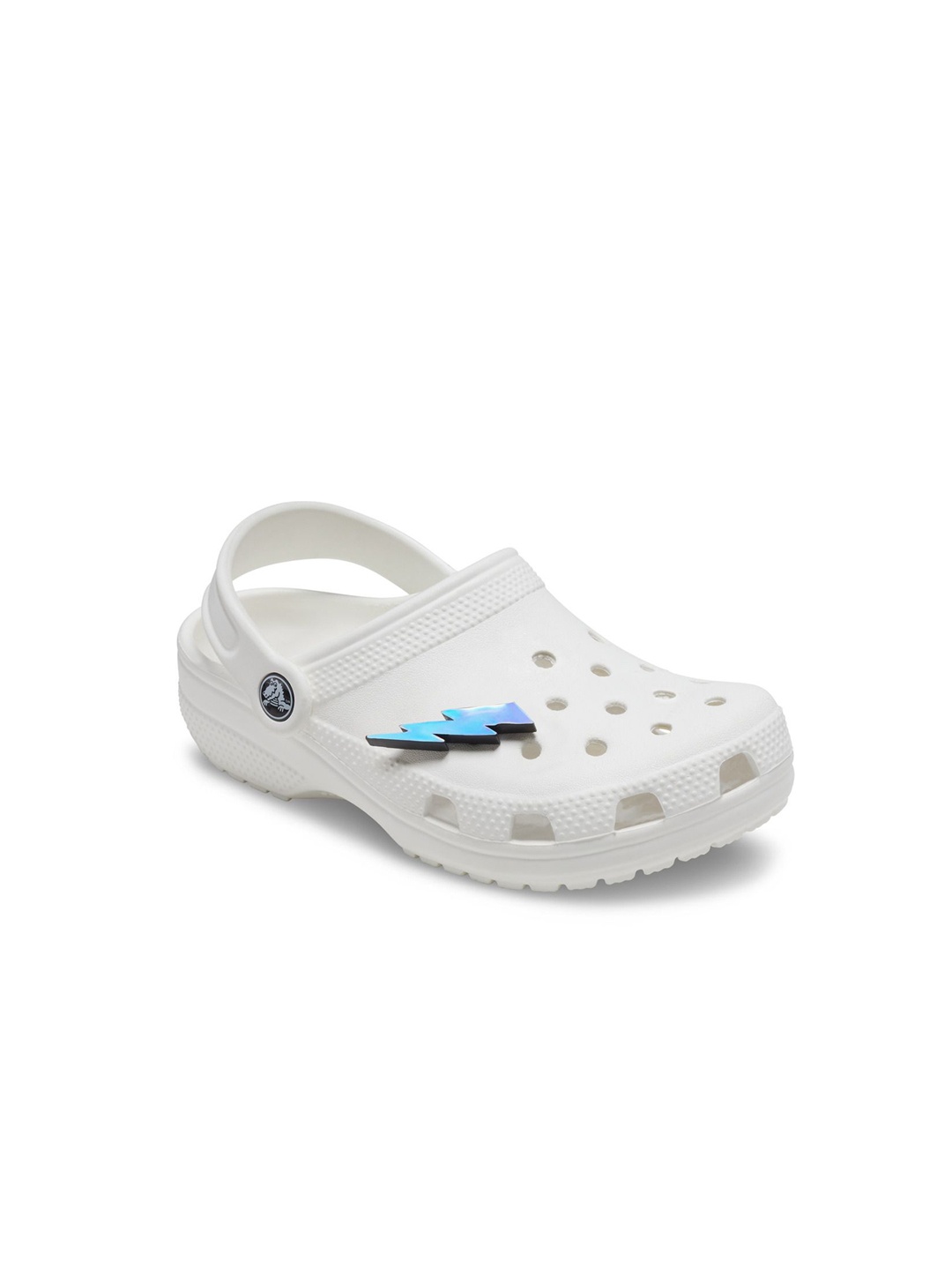 

Crocs Unisex Iridescent Lightning Bolt Shoe Charms Jibbitz, Blue
