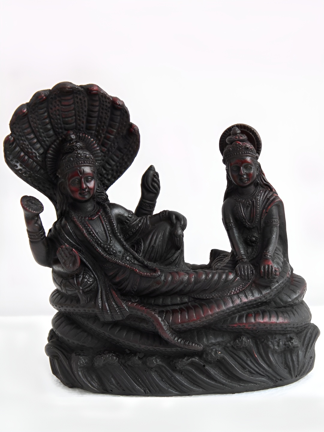 

SHREE KALA HOME DECOR Brown & Red Religious Figurine Marble Showpiece