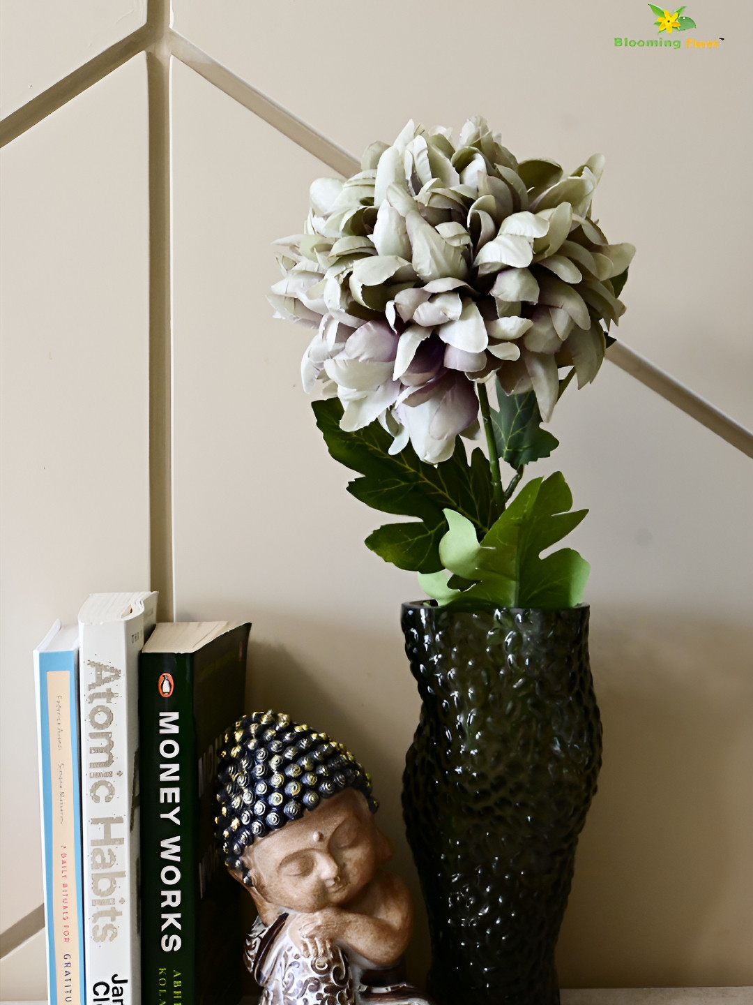 

Blooming Floret Grey Peony Artificial Flower