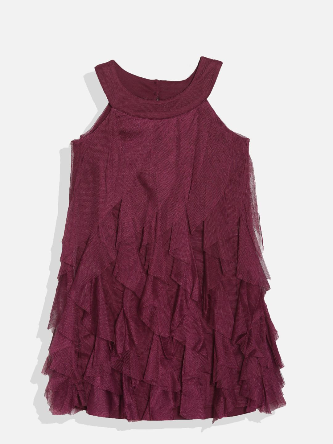 

Allen Solly Junior Girls Cotton Solid A-Line Party Wear Dress, Maroon