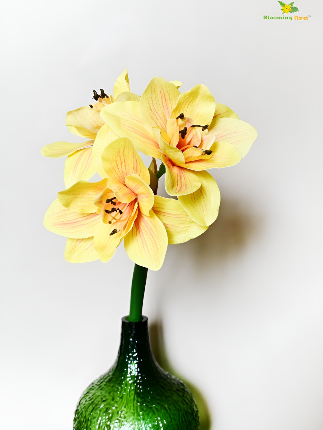 

Blooming Floret Yellow & Green Lily Artificial Flower