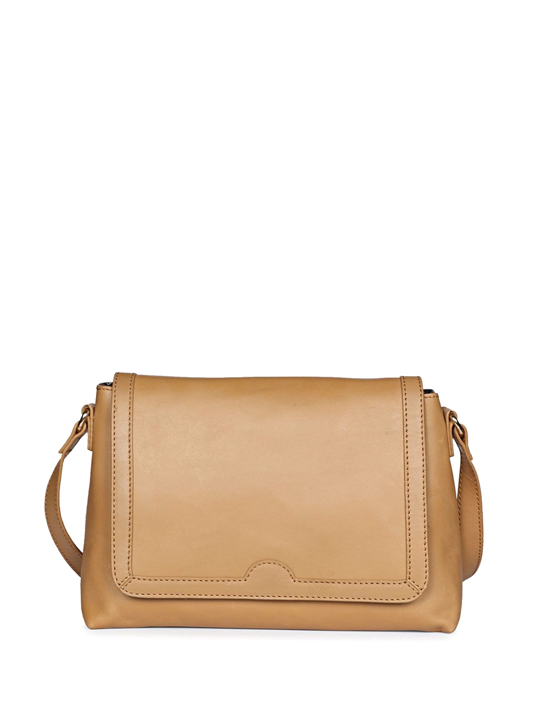 

Favore Women Leather Structured Satchel with Bow Detail, Tan