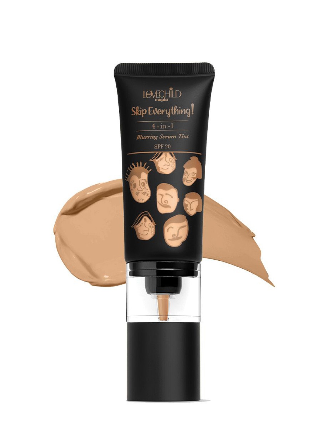 

Lovechild Masaba Skip Everything Blurring 4 in 1 Serum Skin Tint - 30ml- Gossip Girlfriend, Brown