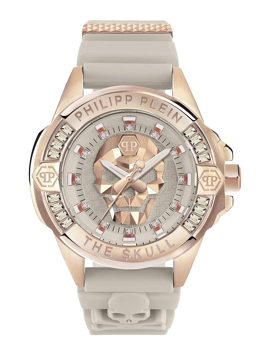 

PHILIPP PLEIN Women Brass Printed Dial & Straps Analogue Watch PWNAA1323, Grey