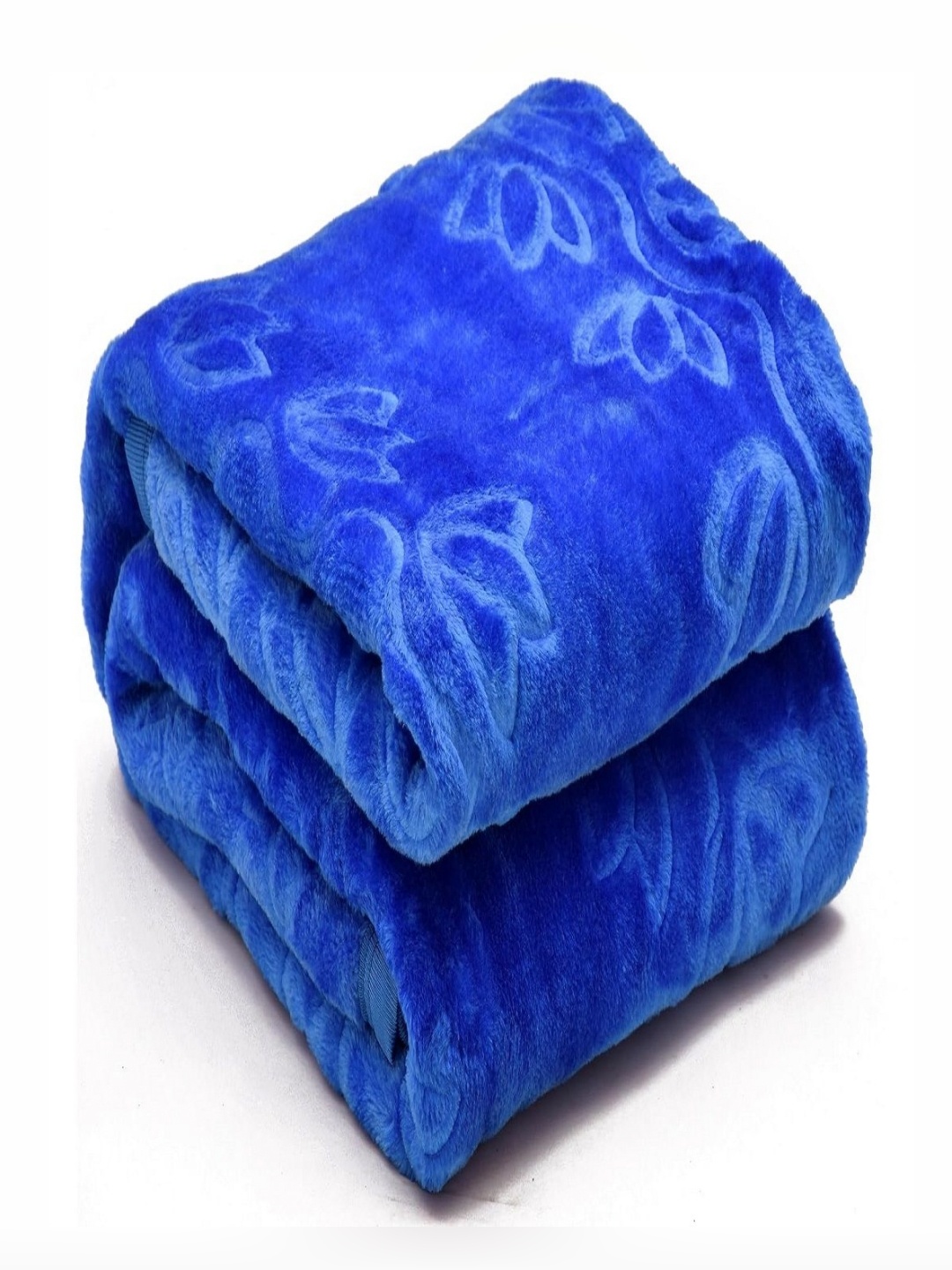 

CHICERY Blue Floral Heavy Winter Single Bed Blanket