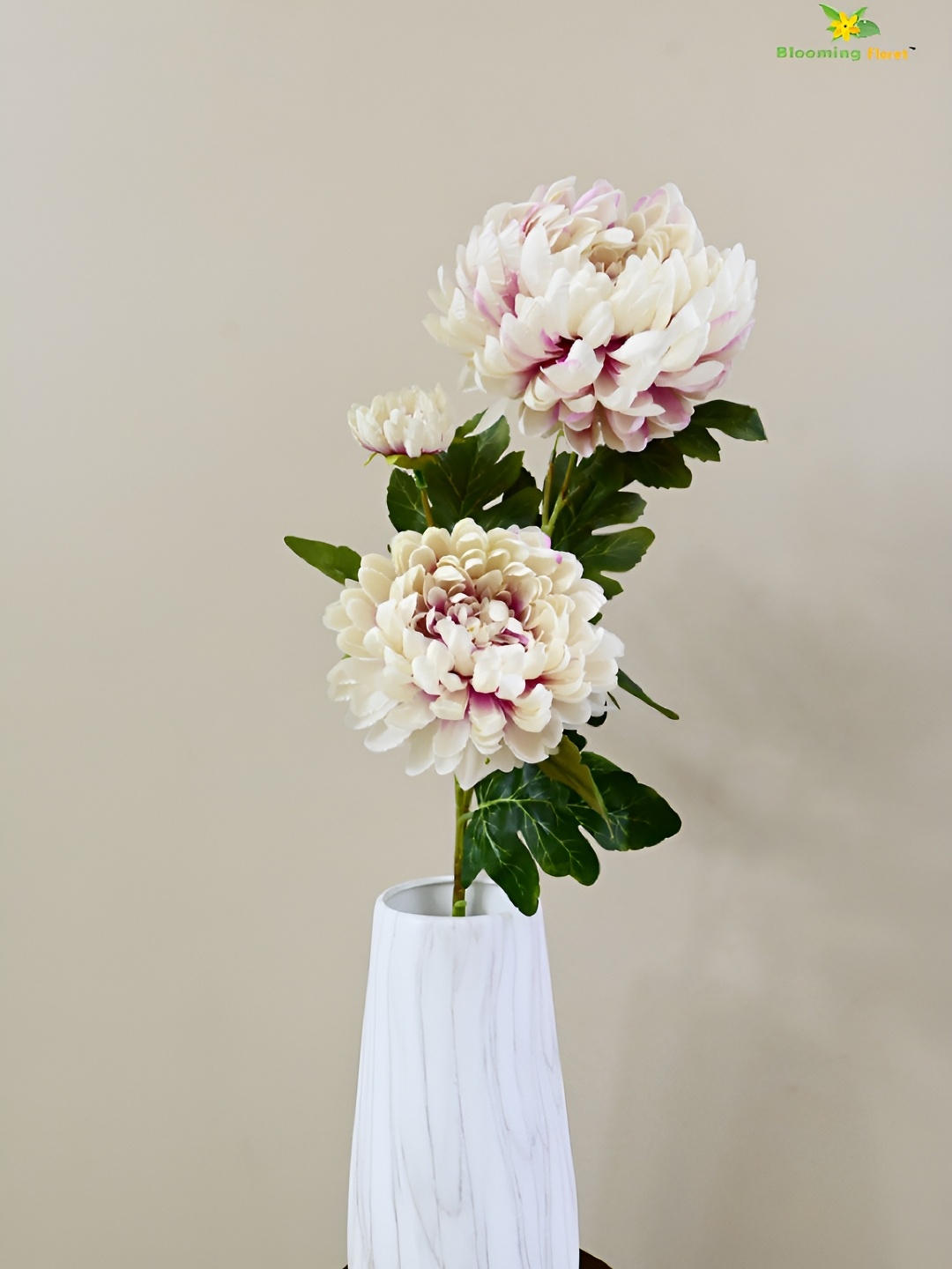 

Blooming Floret White Peony Artificial Flower