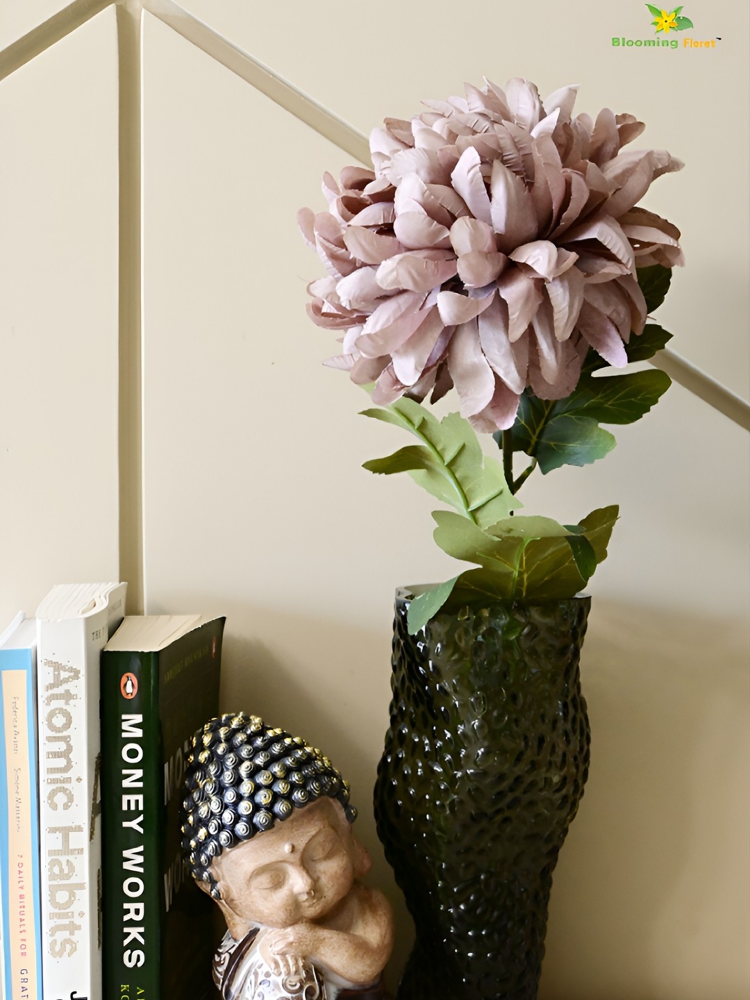 

Blooming Floret Brown & Green Peony Artificial Flower