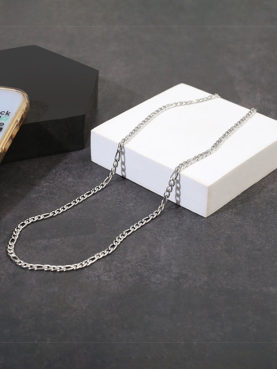 

The Roadster Lifestyle Co. Men Stainless Steel Stylish Chain, Silver