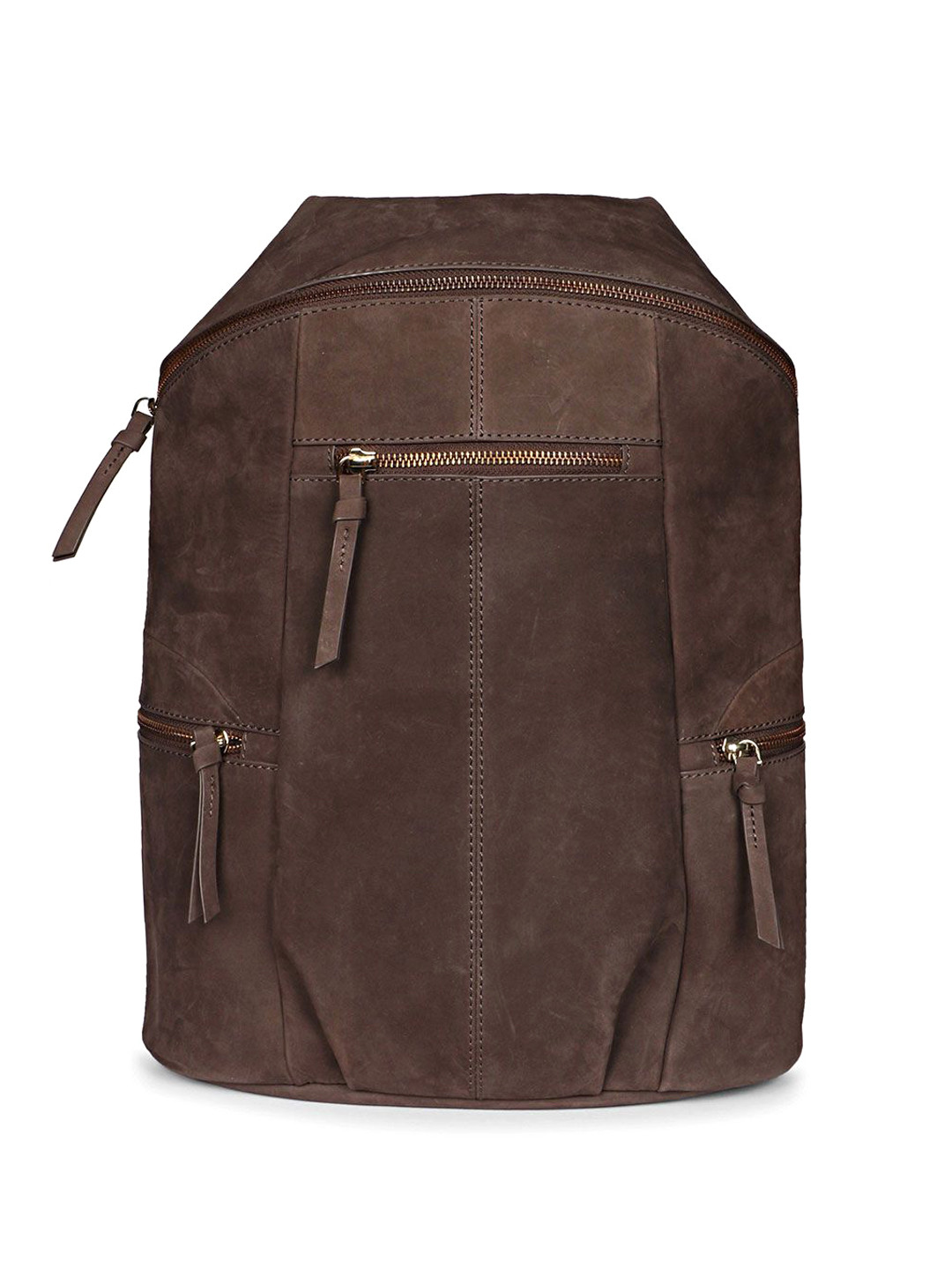 

Saint G Women Leather Oversized Structured Backpacks, Brown