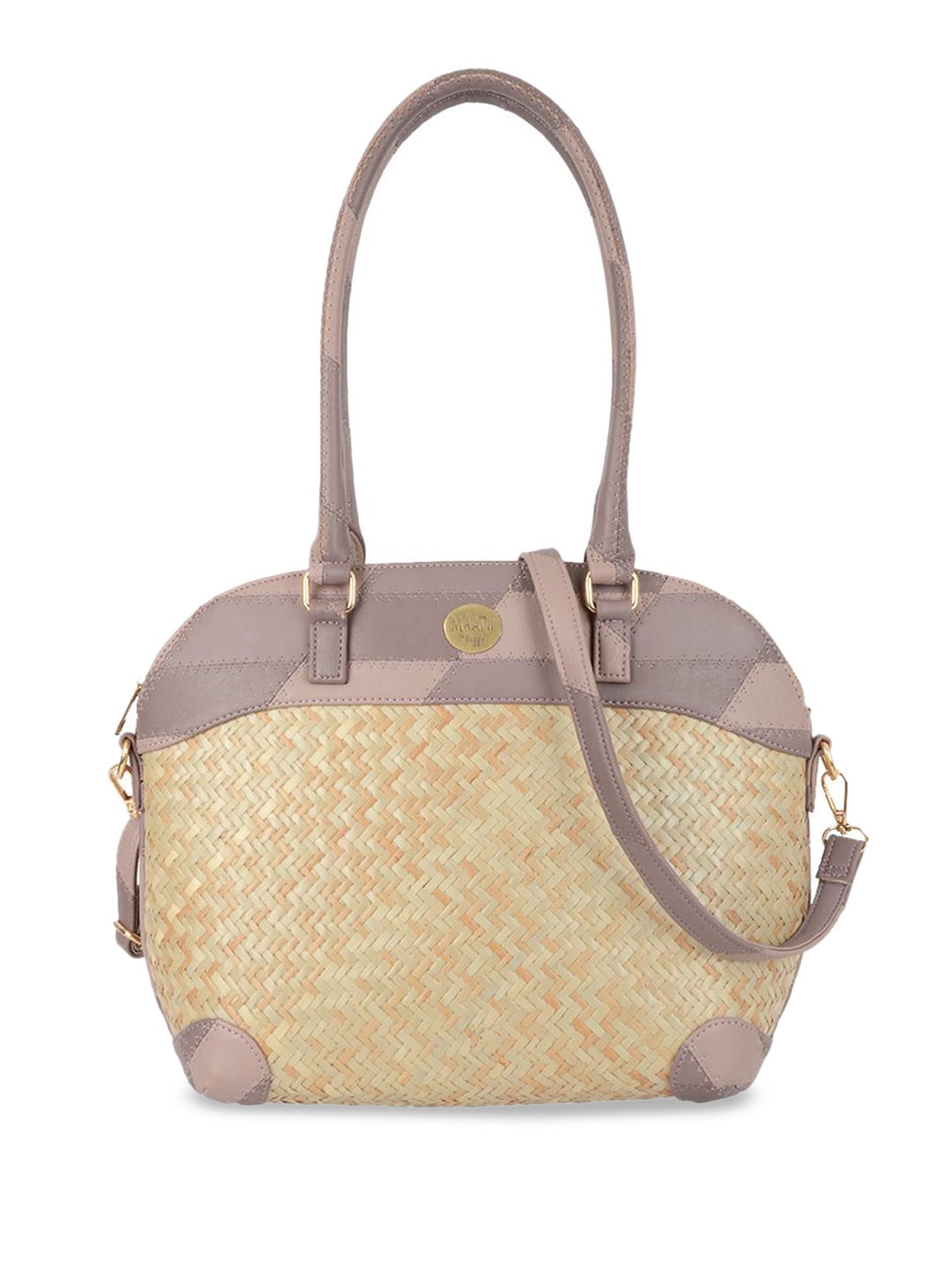 

Maatii By Baggit Women PU Bowling Shoulder Bag, Beige