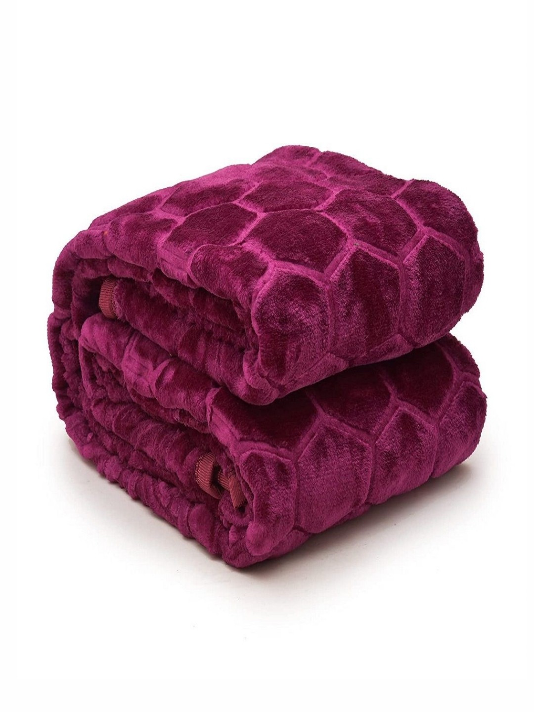

CHICERY Purple Geometric Heavy Winter Single Bed Blanket