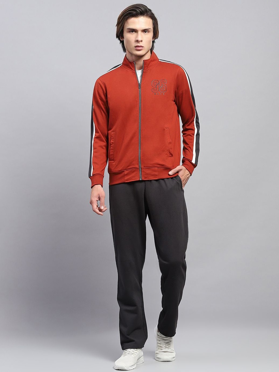 

Monte Carlo Men Mid-Rise Tracksuits, Rust