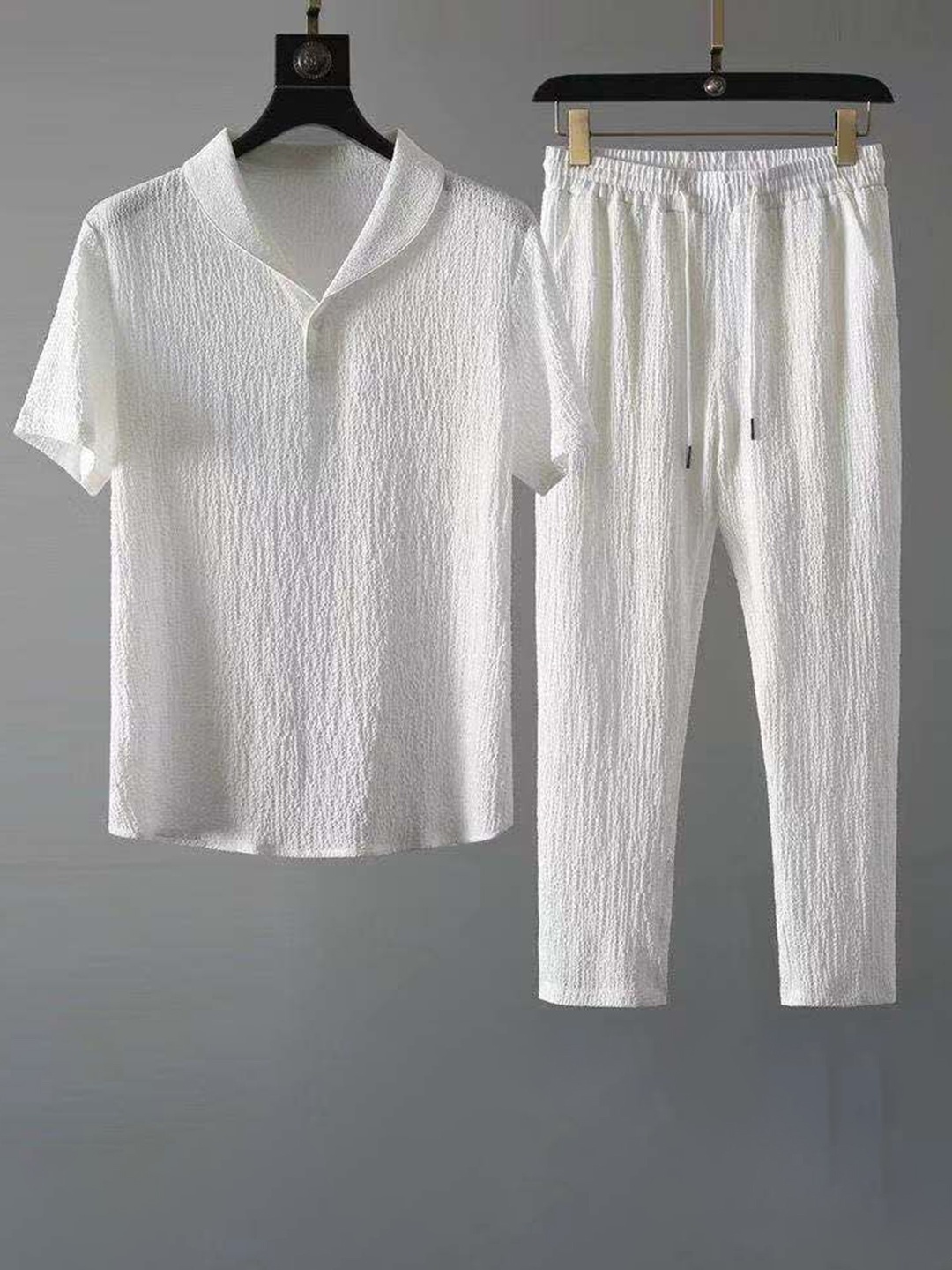 

StyleCast Polo Collar T-shirt with Pyjamas, White