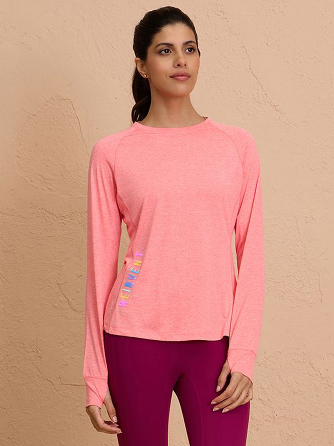

Nykd Women Graphic Printed Round Neck T-shirt, Pink