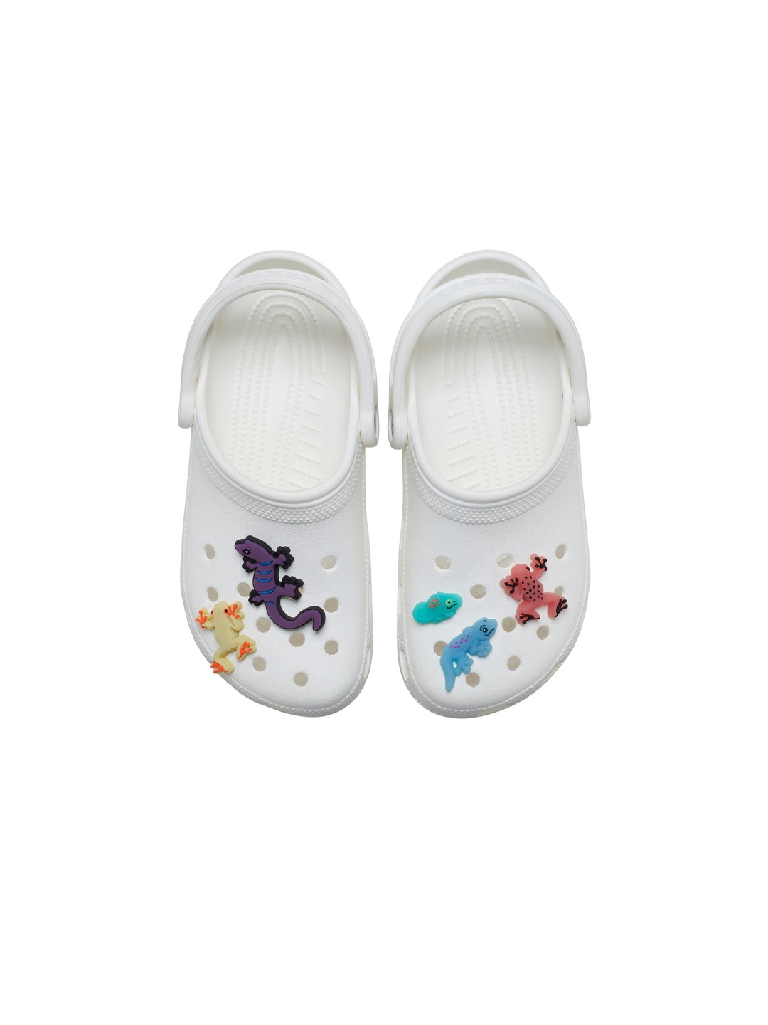 

Crocs Set Of 5 UV Changing Rainforest Jibbitz Shoe Charms, Pink