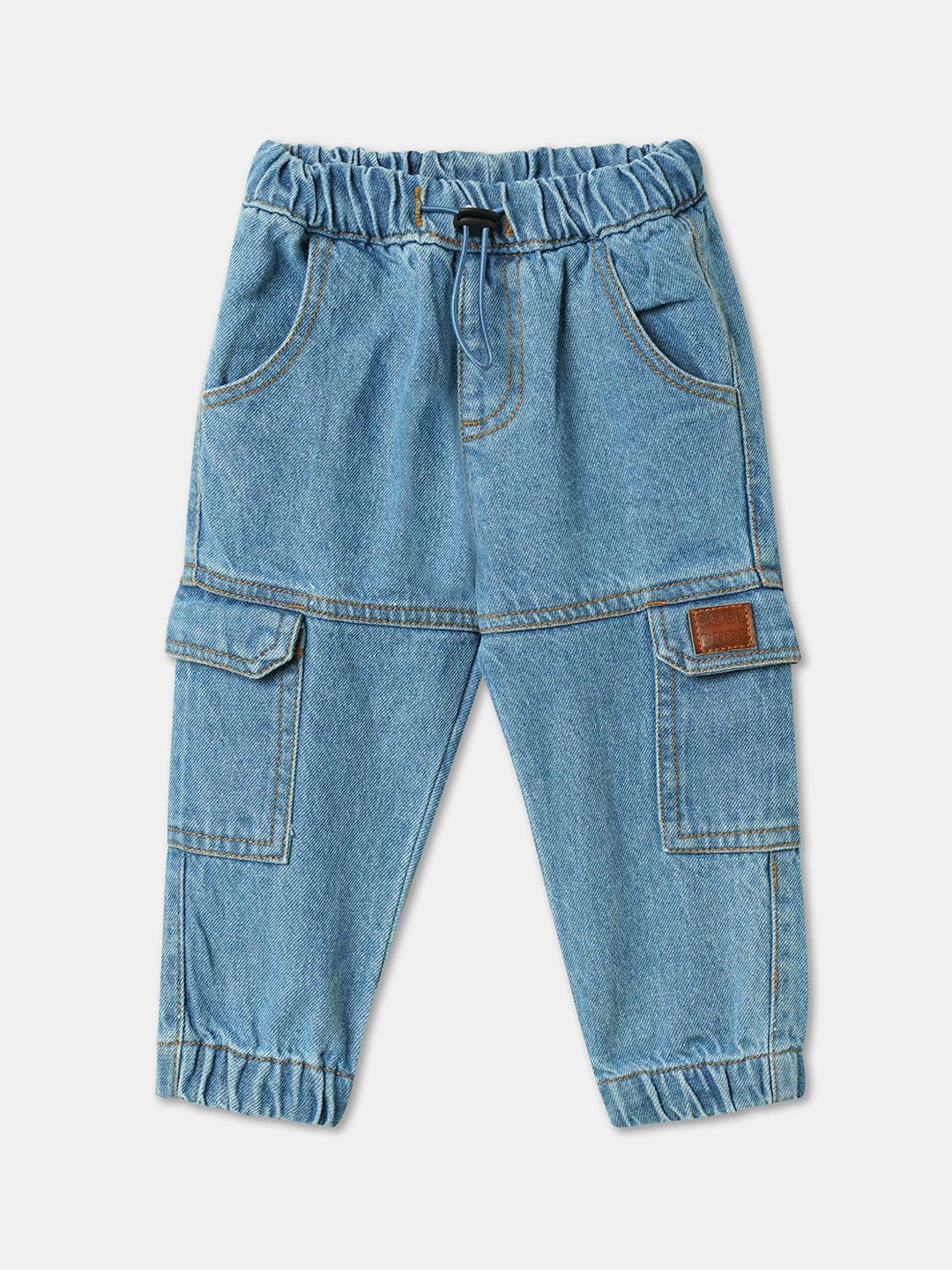 

R&B Boys Relaxed Fit Joggers Jeans, Blue