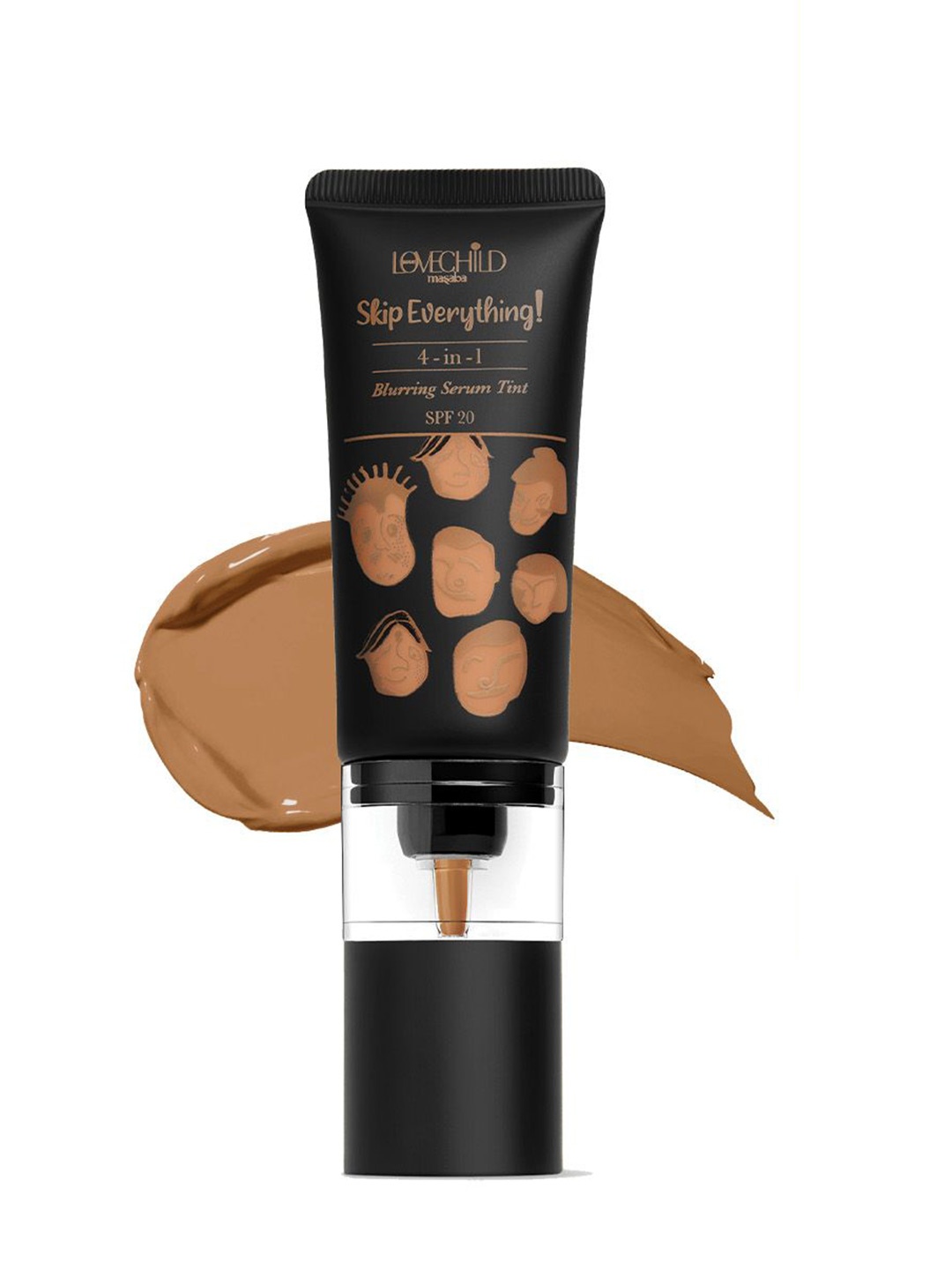 

Lovechild Masaba Skip Everything Blurring 4 in 1 Serum Skin Tint - 30ml - Easy Expresso, Brown