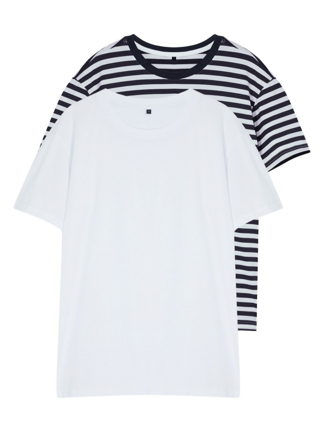 

Trendyol Men Striped V-Neck Monochrome Pockets T-shirt, Na