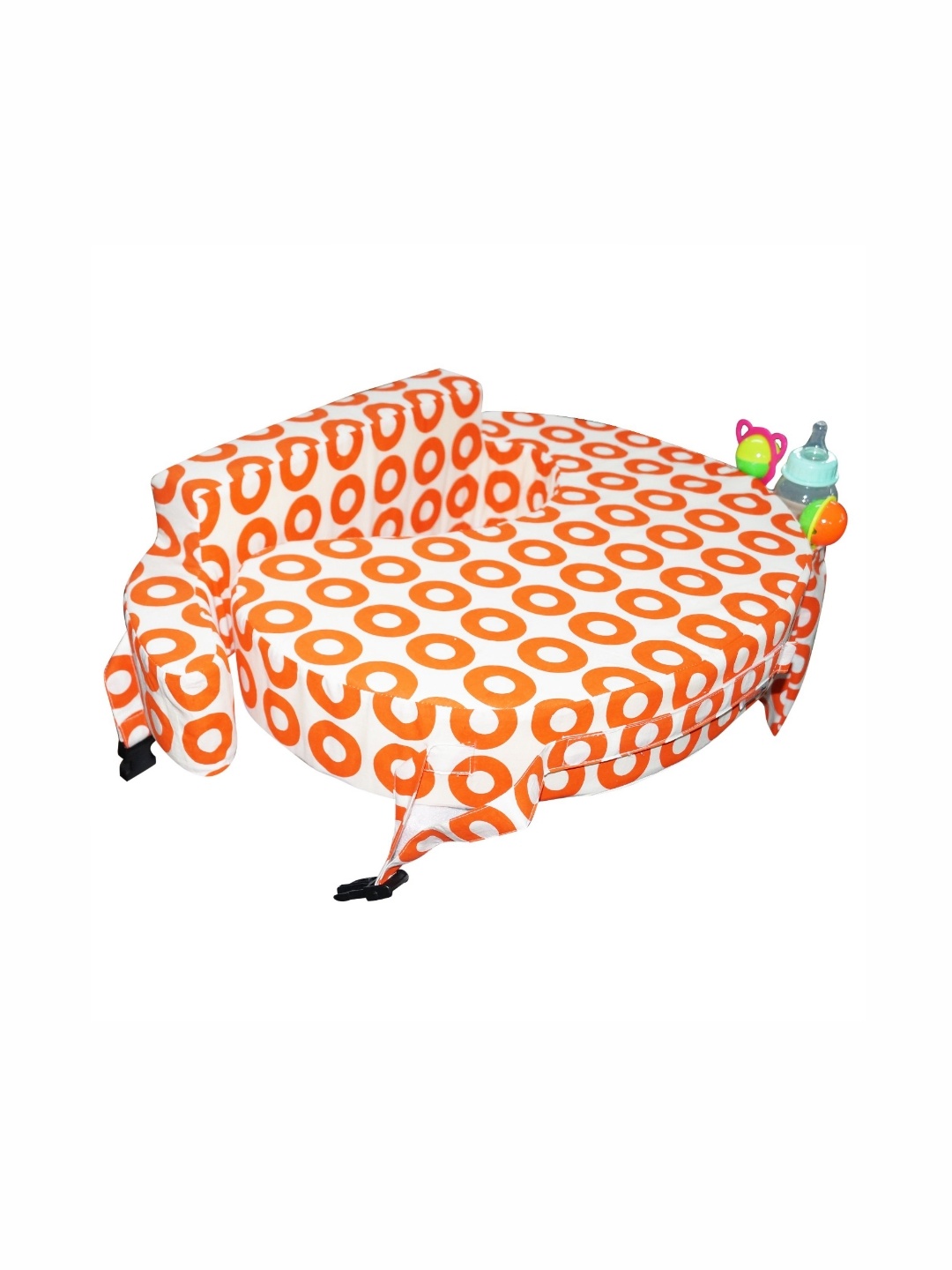 

OSCAR HOME Orange Printed Cotton Filled Maternity Pillow