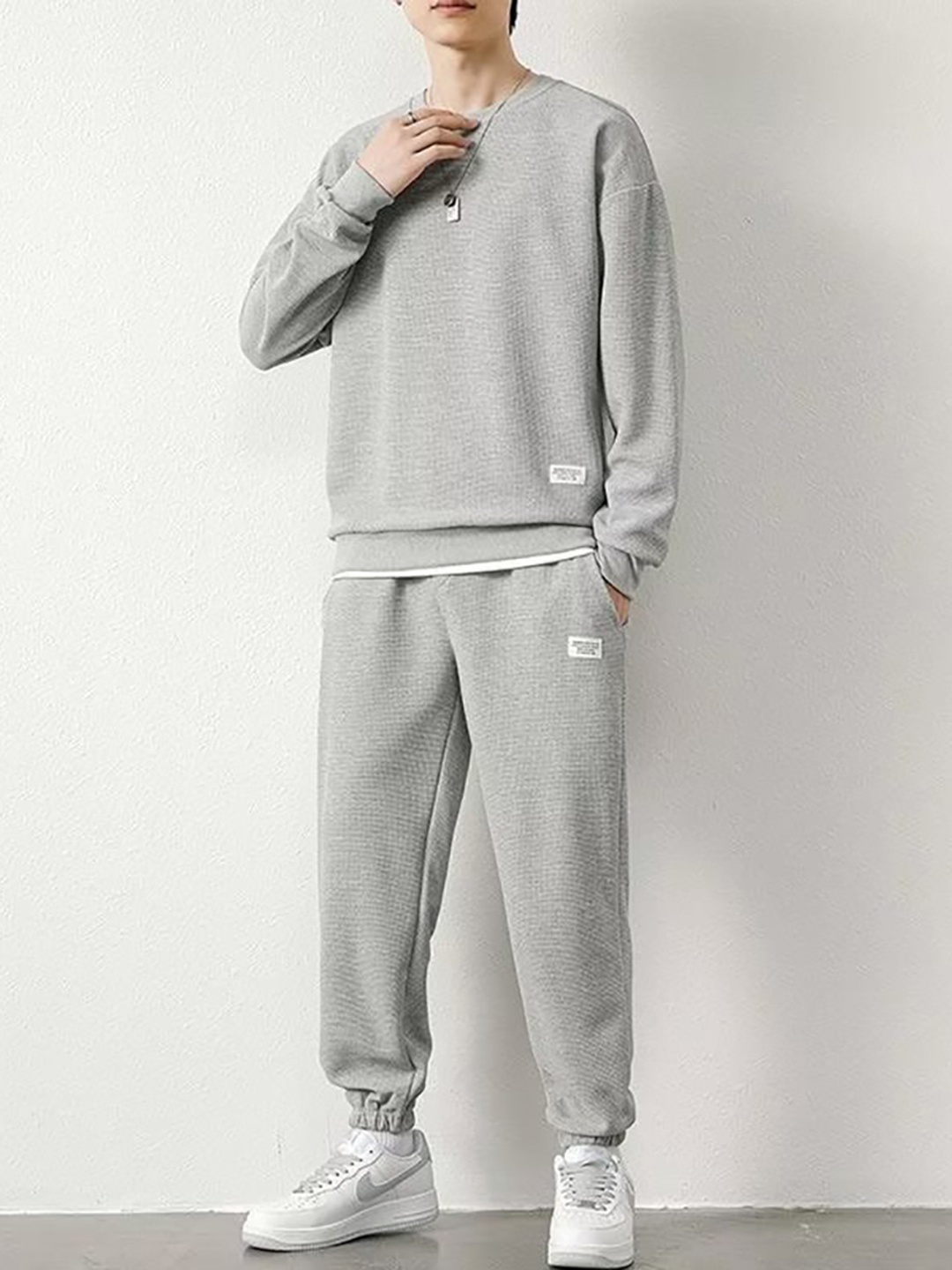 

StyleCast x Revolte Grey T-shirt and Trousers Set