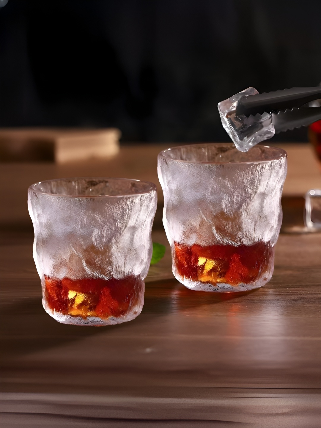 

UMAI 2 Pcs Whiskey Glasses 270ml each, Grey
