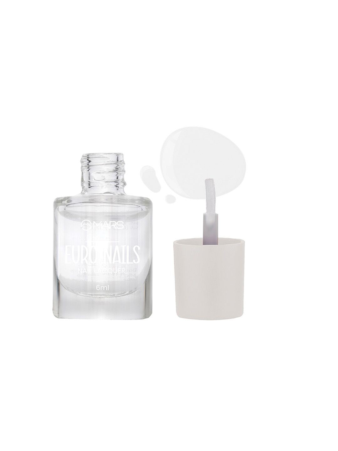 

MARS EURO Glossy Gel Finish Nail Lacquer -6ml-Shade-40, Transparent