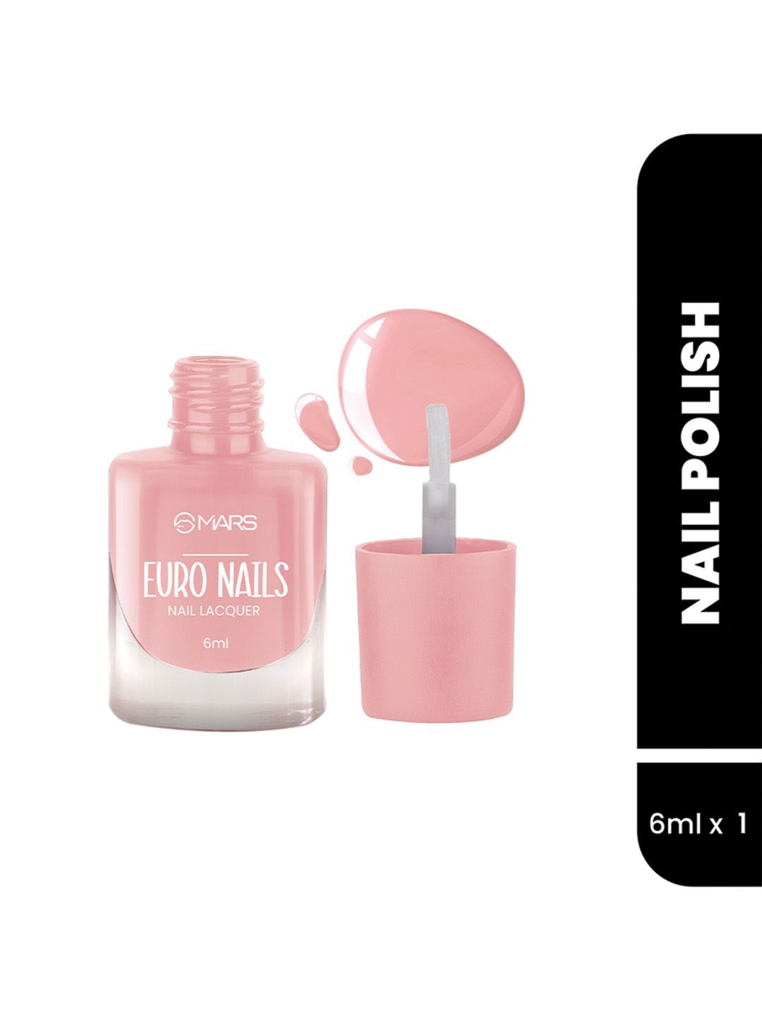 

MARS EURO Glossy Gel Finish Nail Lacquer -6ml-Shade-09, Peach
