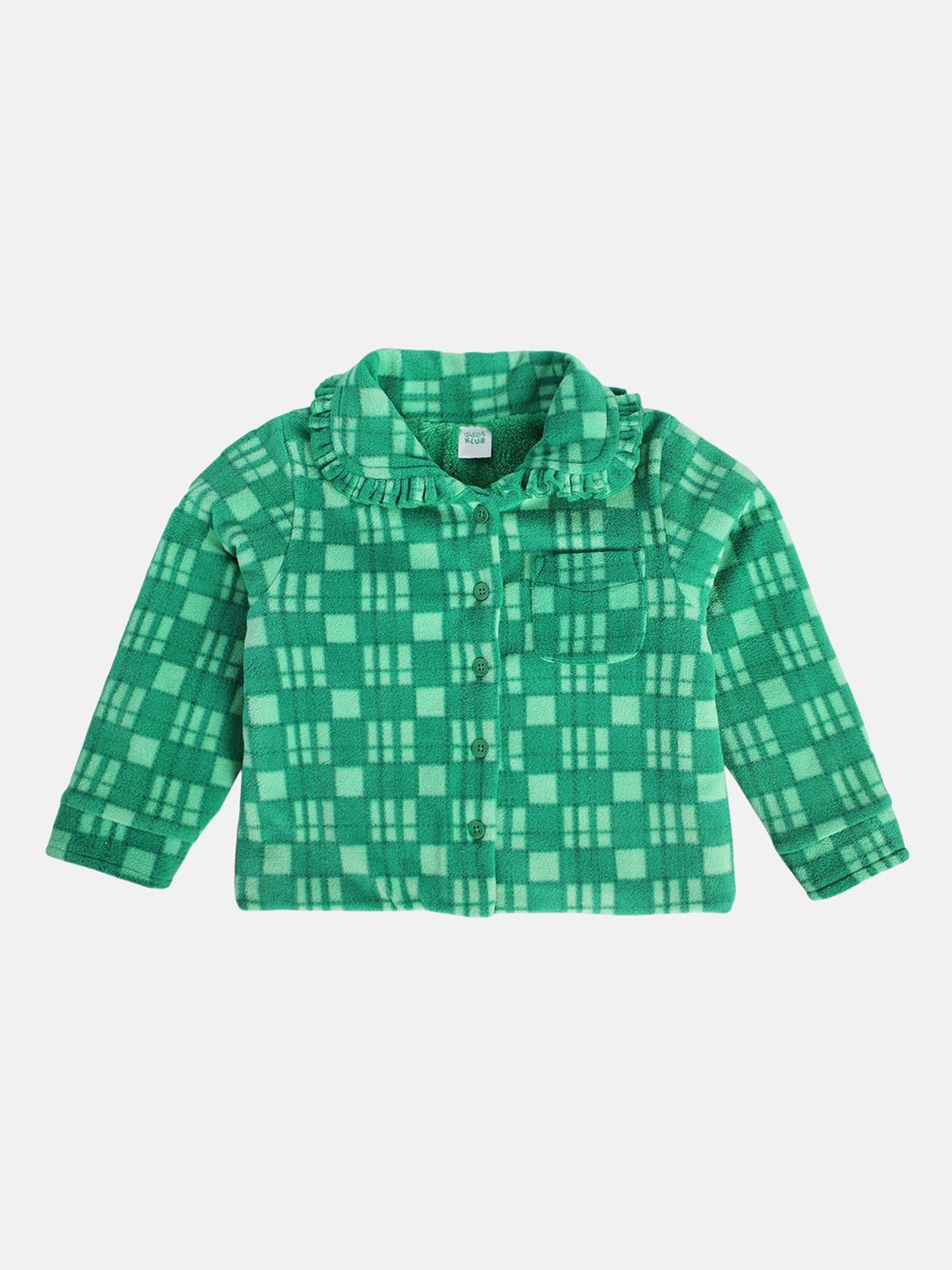 

MINI KLUB Girls Checked Tailored Jacket, Green