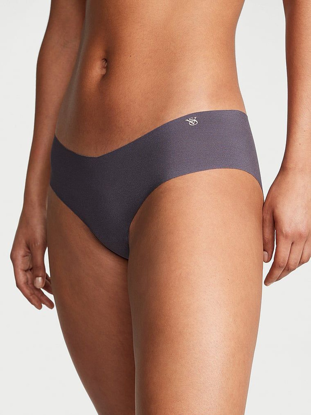

Victoria's Secret Low Rise No-Show Hiphugger women Briefs, Grey