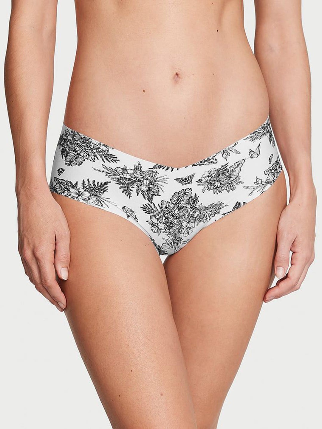 

Victoria's Secret Low Raise Printed Hipsters Briefs, White
