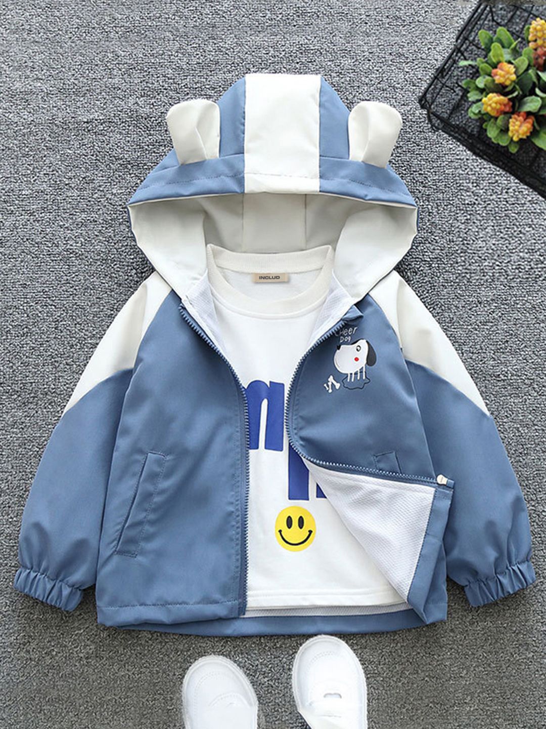 

INCLUD Boys Hooded Puffer Jacket, Blue