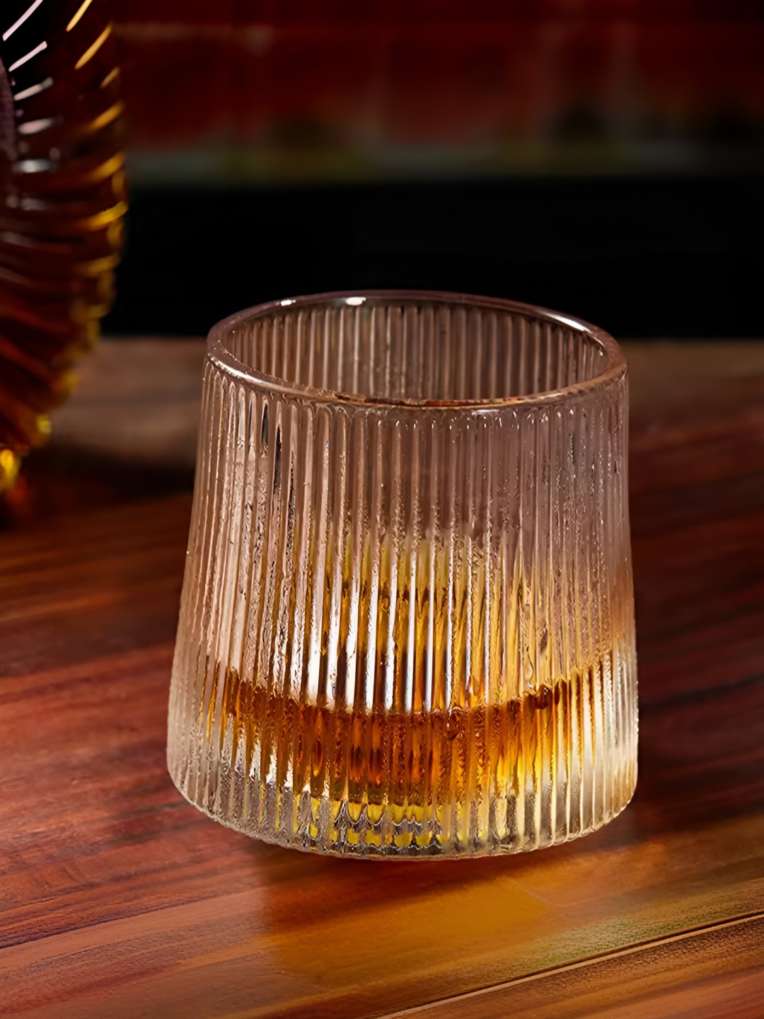 

UMAI Brown Textured Borosilicate Glass Glossy Cups Set of Cups and Mugs