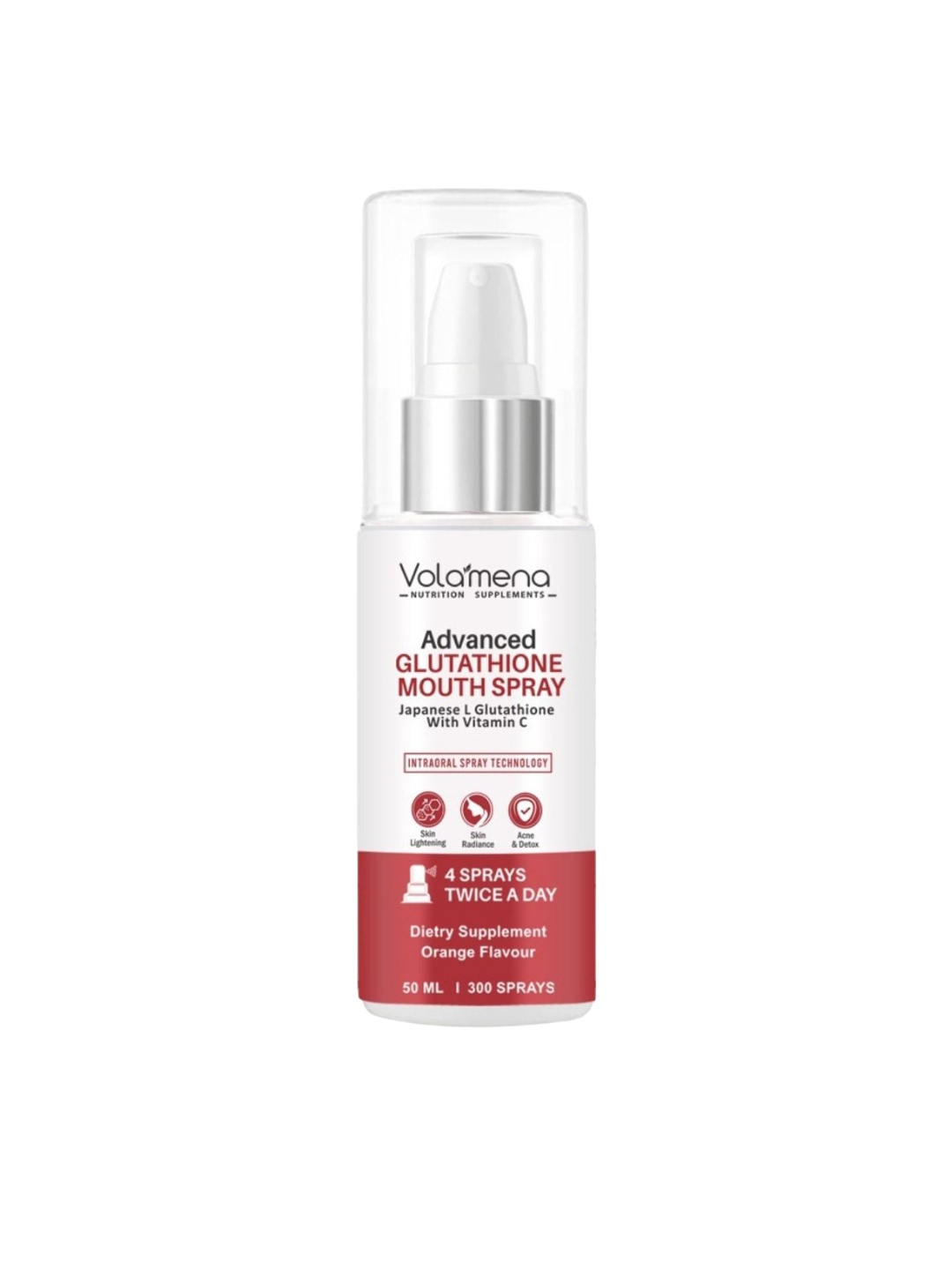 

Volamena Advanced Glutathione Mouth Spray - 50 ml, Red