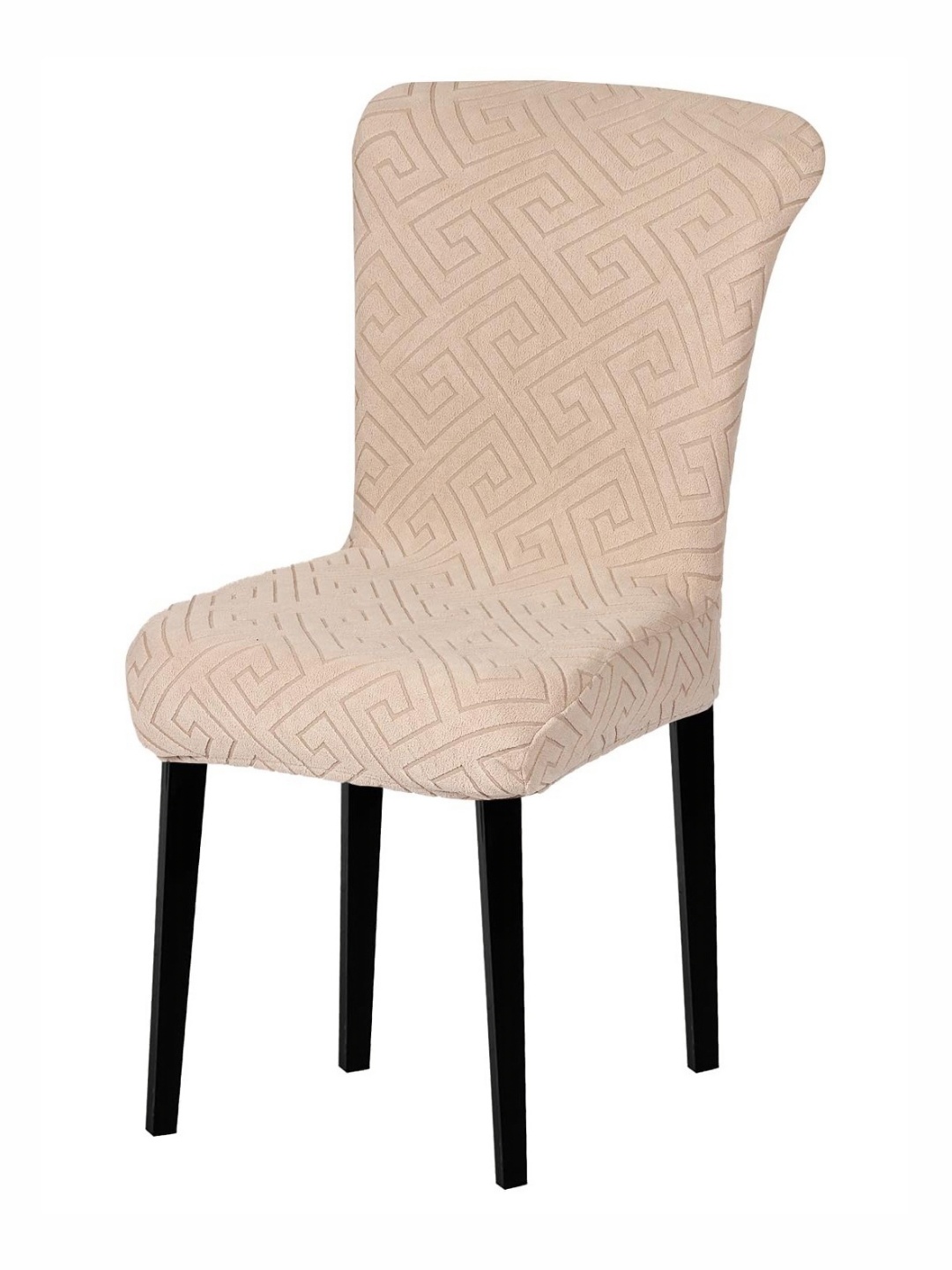 

HOUSE OF QUIRK Camel Brown Self-Designed Stretchable Chair Covers