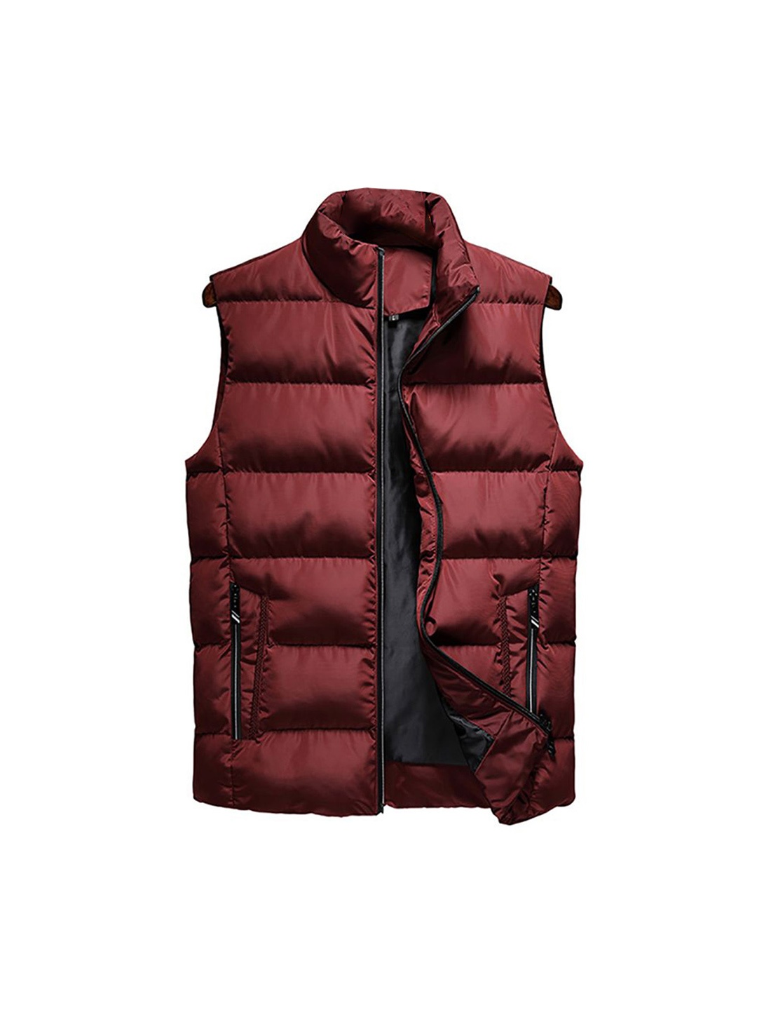 

StyleCast x Revolte Men Insulator Outdoor Puffer Jacket, Maroon