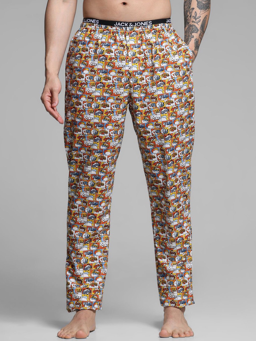 

Jack & Jones Men Graphic Printed Pyjama, Multi