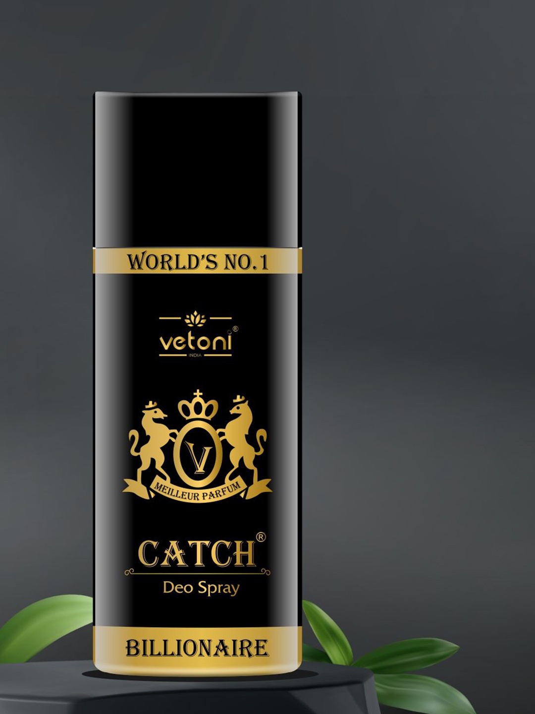 

VETONI Billionaire Long Lasting Deodorant Spray 165 ml, Black
