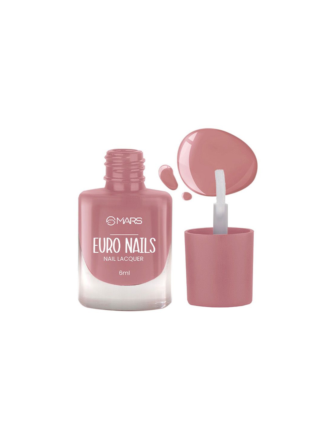 

MARS EURO Glossy Gel Finish Nail Lacquer - 6ml - Shade 08, Nude