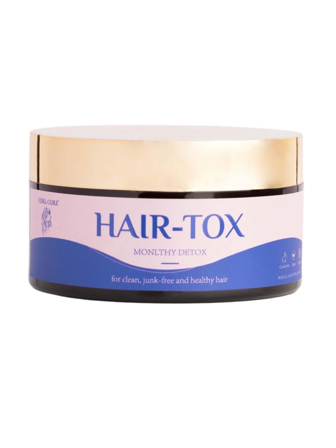 

Curl Cure Hairtox Detox Your Hair & Scalp With Aloevera-200g, White