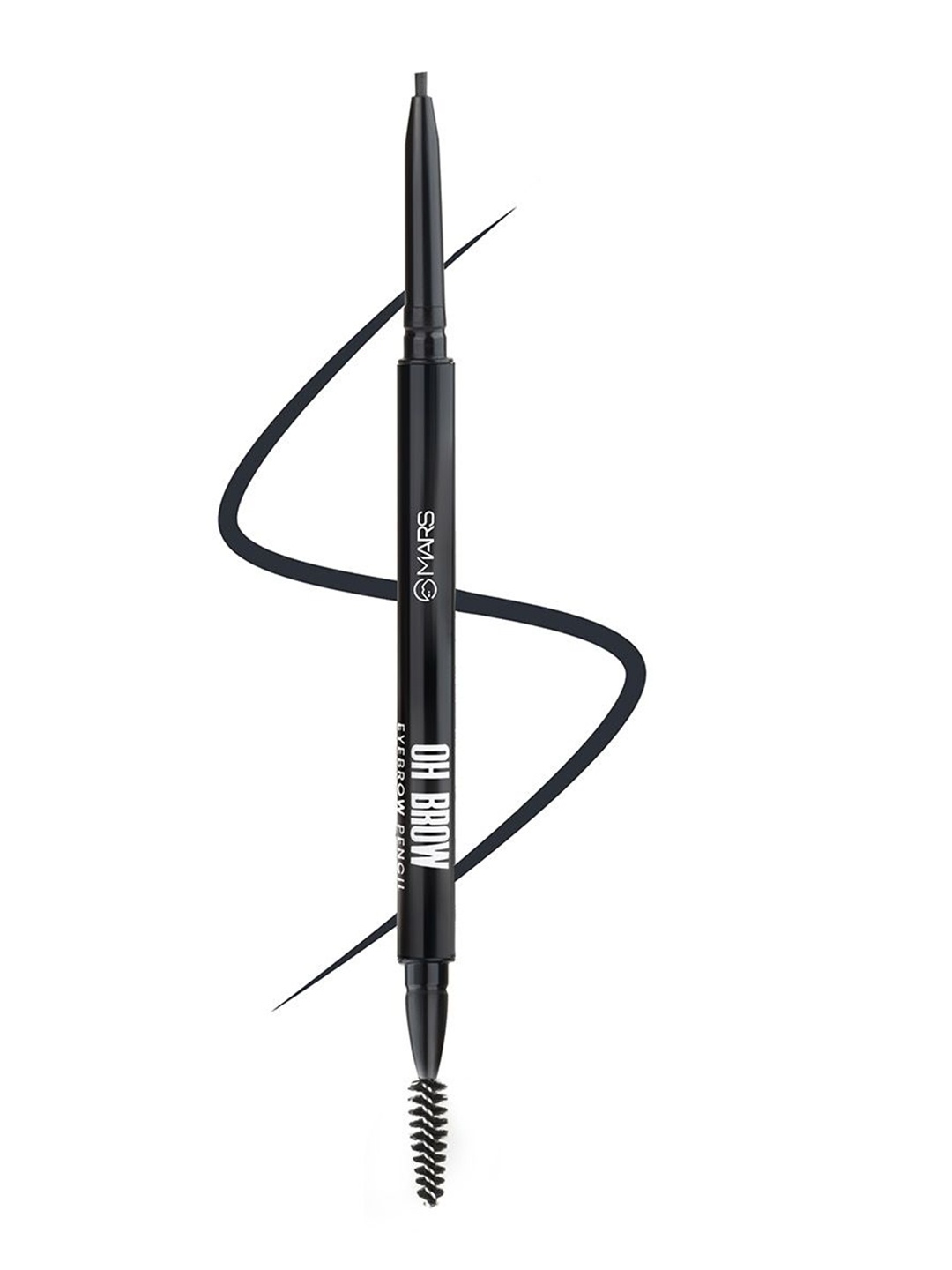 

MARS Oh Brow Dual-Ended Eyebrow Pencil With Spoolie-0.1g-Black