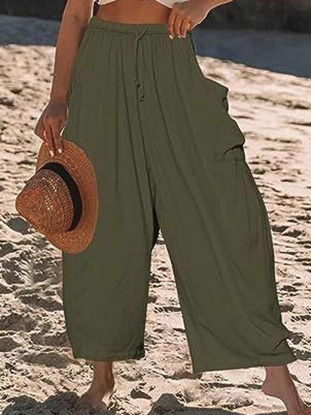 

KPOP Women Original Trousers, Green