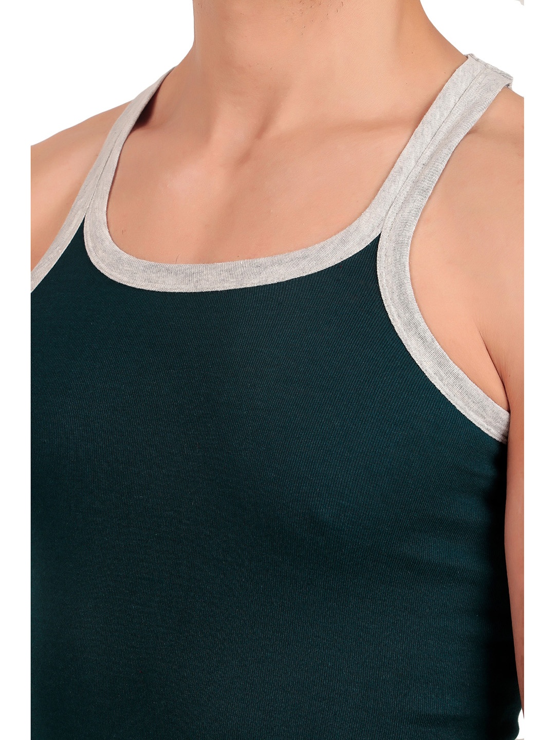 

inner element Men Pack Of 3 Cotton Innerwear Vests, Multi