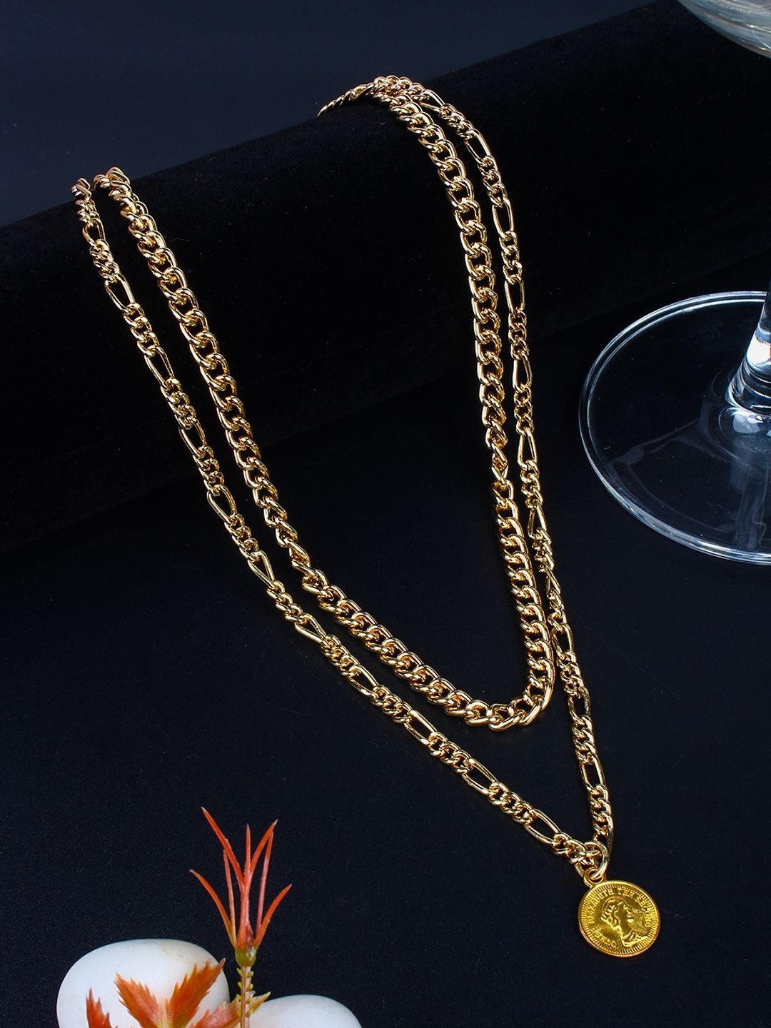 

KPOP Brass Gold-Plated Layered Necklace