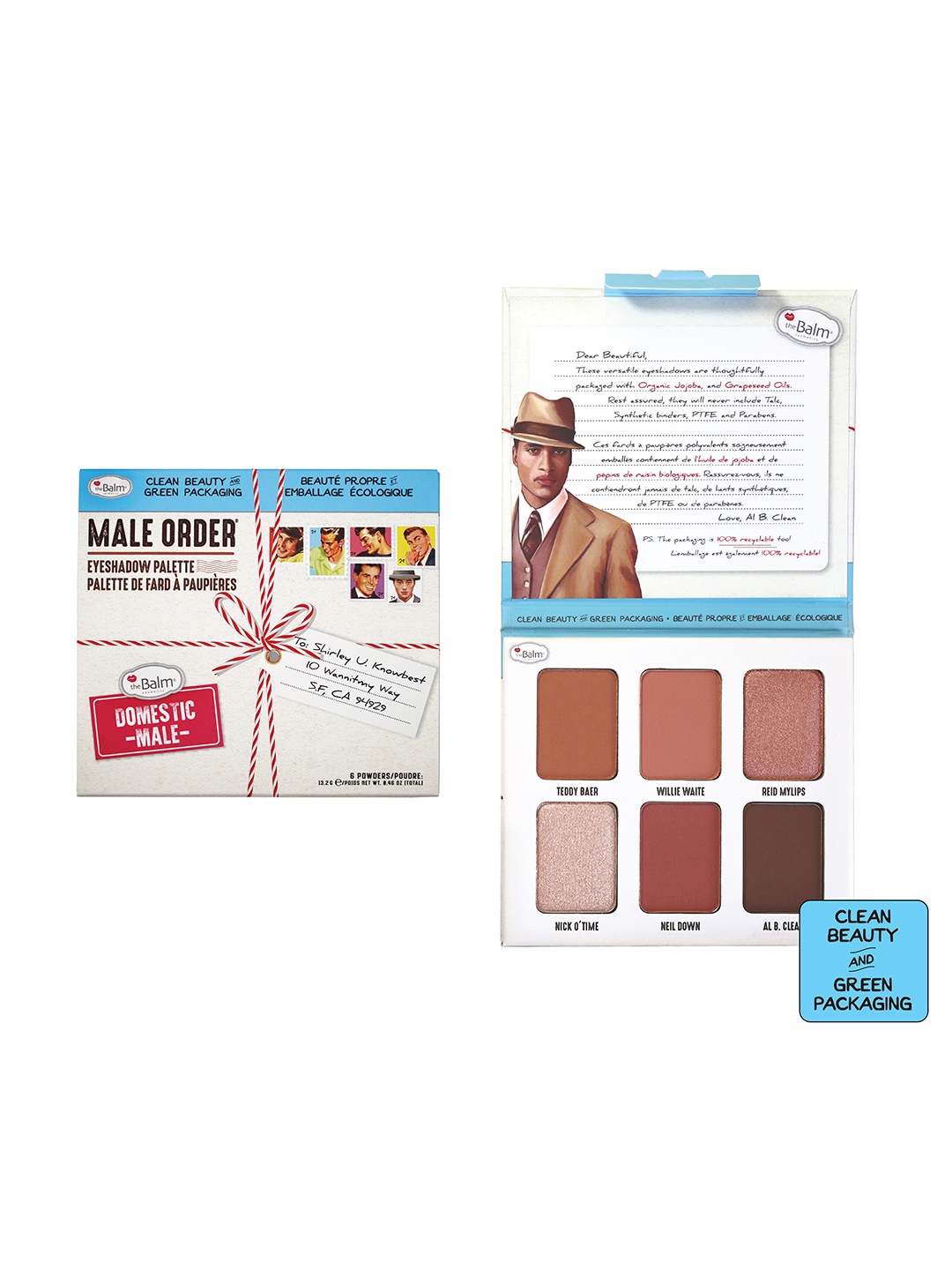 

The Balm Male Order Eyeshadow Palette 13.2 g - Domestic, Nude