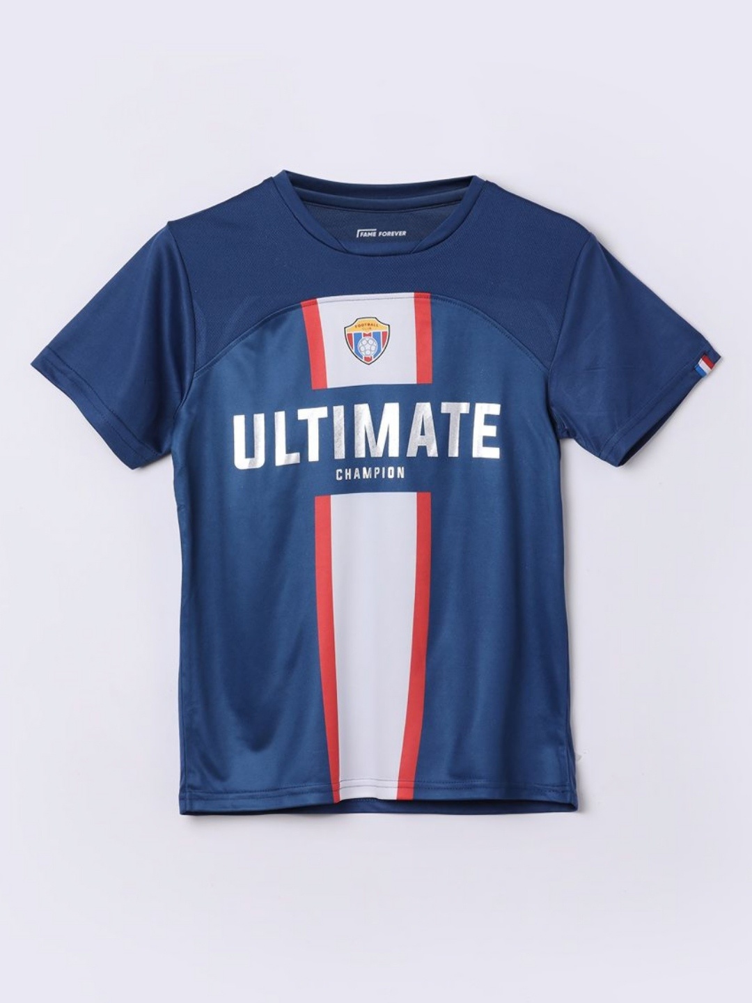 

Fame Forever by Lifestyle Boys Printed Applique T-shirt, Blue