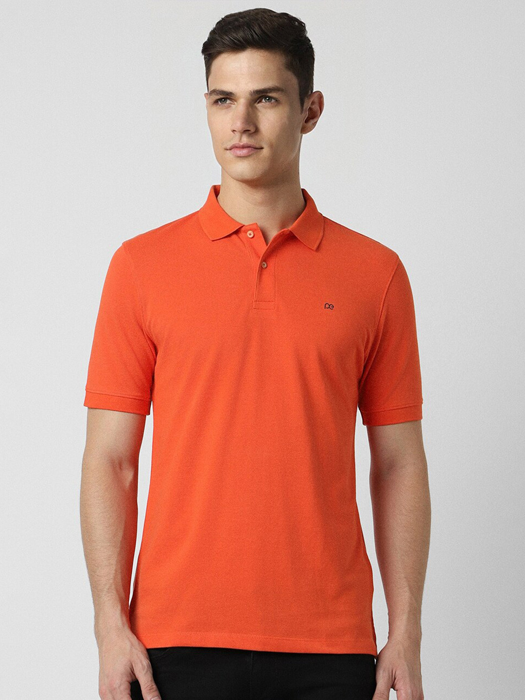 

Peter England Polo Collar Regular Fit T-shirt, Orange